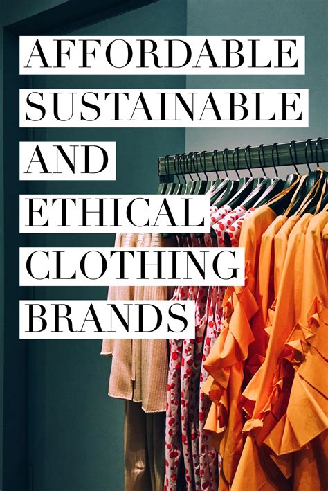 list of sustainable clothing brands.